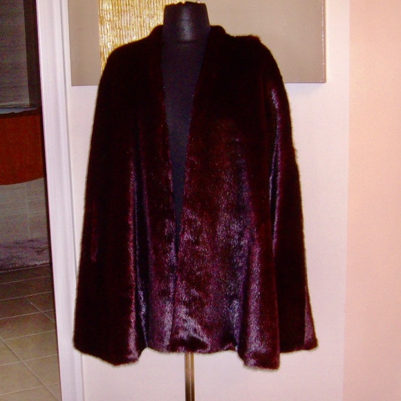 Faux Fur Mink Swing Coat/Vest - Picture 16 of 16